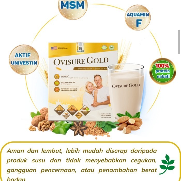 

Harga Per 1 Box ) Ovisure gold usa susu sereal untuk sendi dan tulang orang tua lanjut mencegah dan mengobati pengapuran tulang