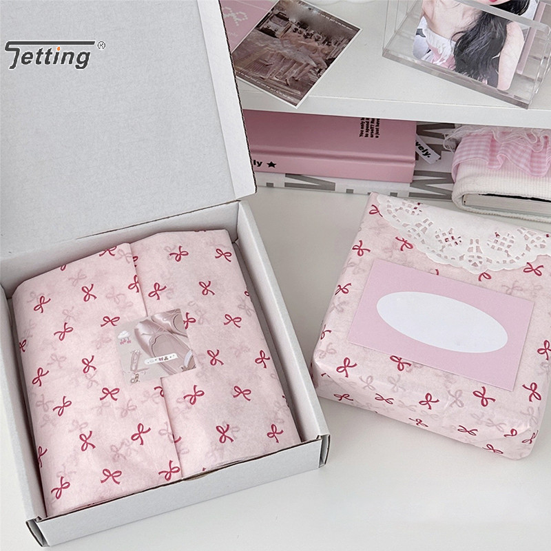 

10pcs Bowknot Sydney Paper Hand-Kneaded Paper Cotton Paper Bouquet Flower Wrapping Paper Flower Wrapping Paper Cake Baking Gift