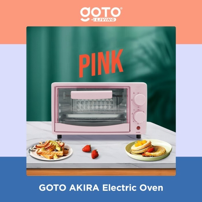 Goto Akira Oven Listrik Mini 12L Pemanas Makanan Microwave Low Watt - PINK