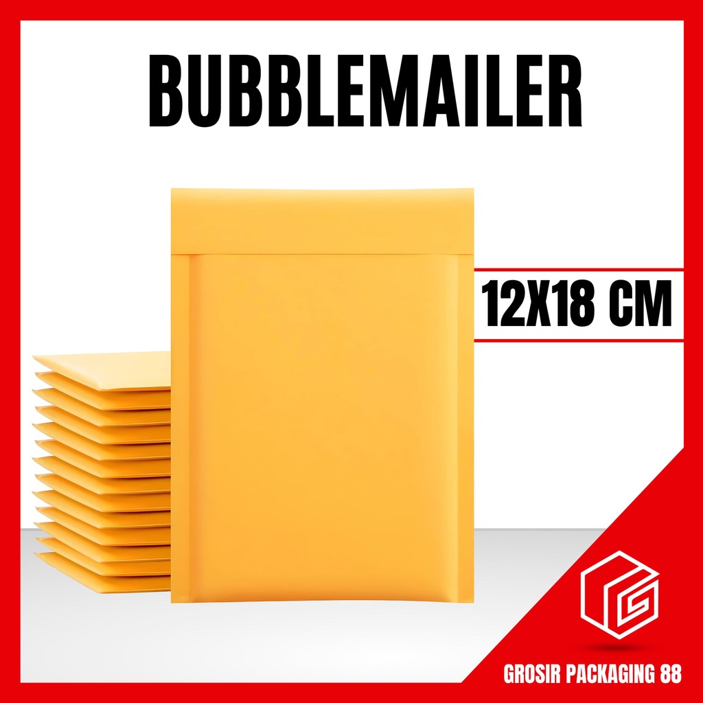 

Amplop Bubble Mailer Wrap 12x18 cm Kertas Premium Quality MURAH Amplop Bubble Mailer Ukuran 12x18 cm Kertas Premium Quality MURAH