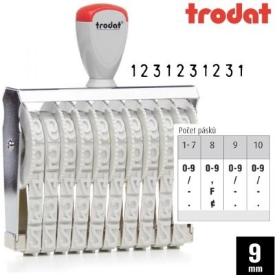 

Stempel Angka 10 Digit 9mm Trodat 15910
