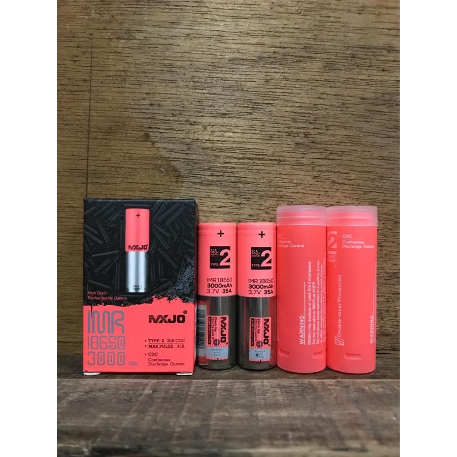 New Mxjo 18650 3000mah 3.7V 35a orange baterai battery vape batre
