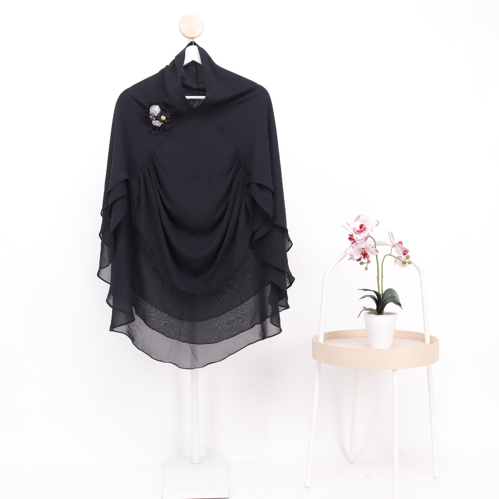 Baiti khimar - Khimar Wearing Flower Brooch Premium by Nadiya