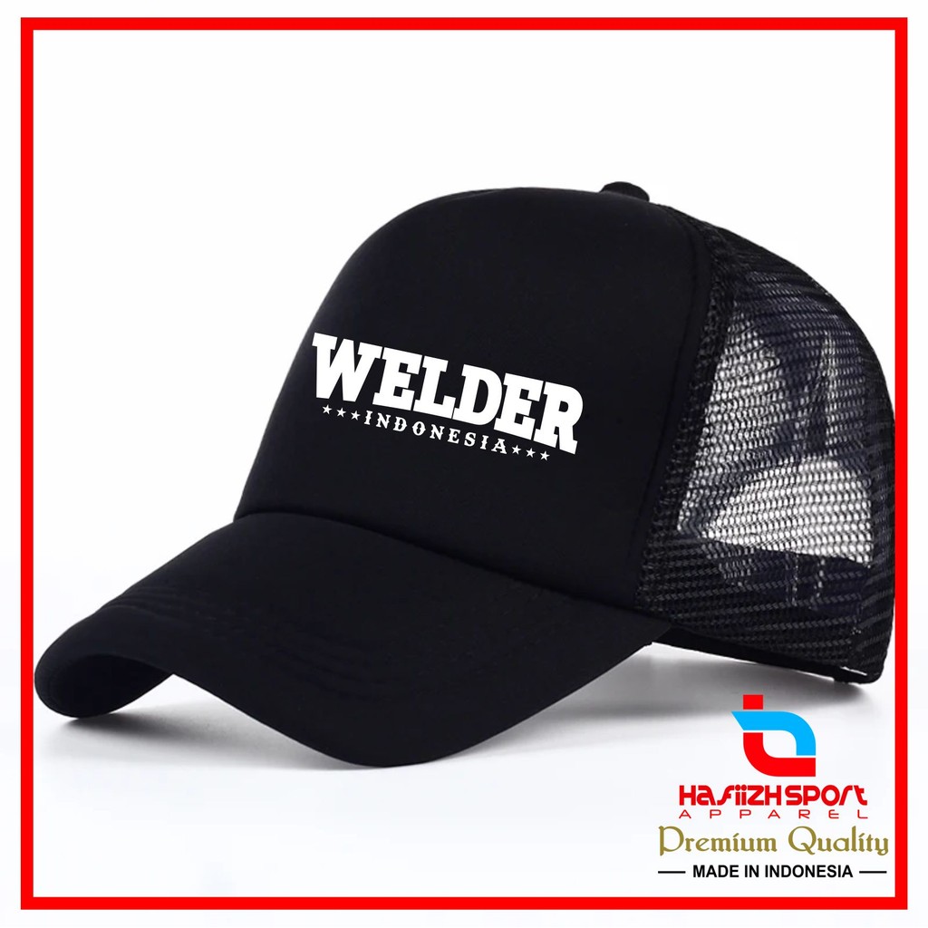 TOPI WELDER INDONESIA / TOPI JARING WELDER INDONESIA  / TOPI TRUCKER WELDER INDONESIA  PREMIUM BISA 