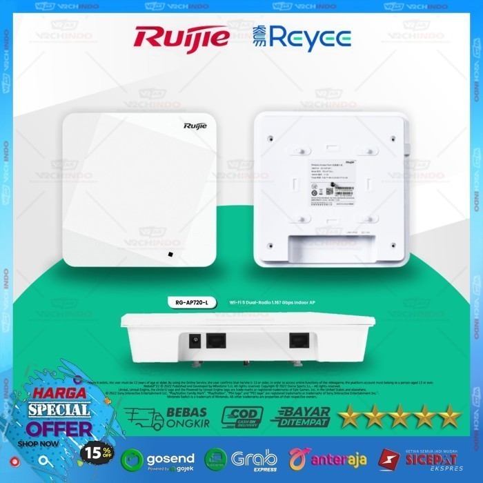 Reyee Ruijie RG-AP720-L | Access Point Ceiling Indoor RG-AP720L RG AP720L 
