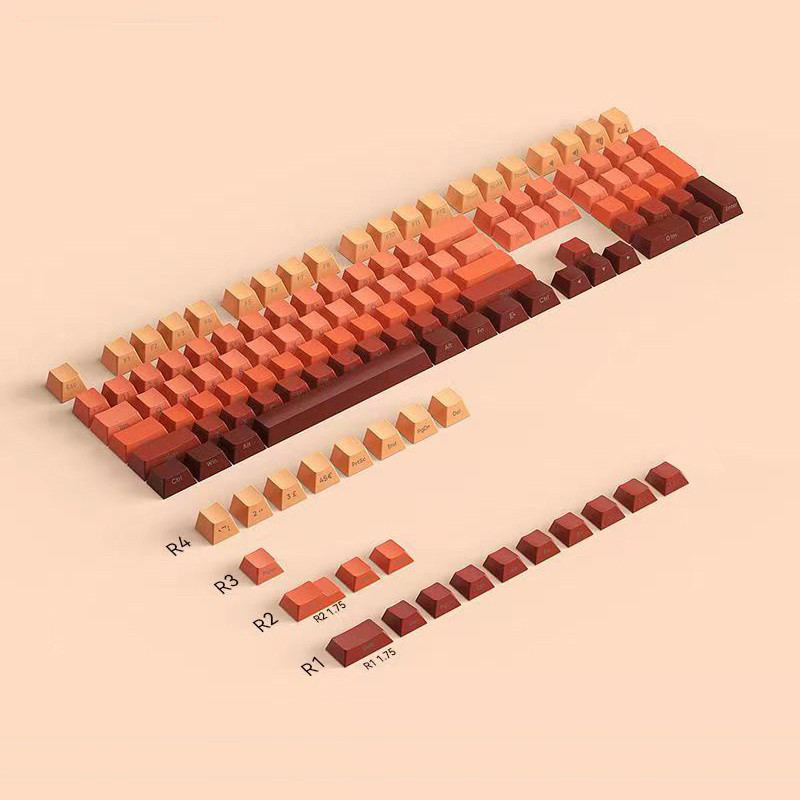 108 130 Keys PBT Double Shot Keycaps Cherry Profile Side Top Backlit for Cherry MX Switches on Mecha