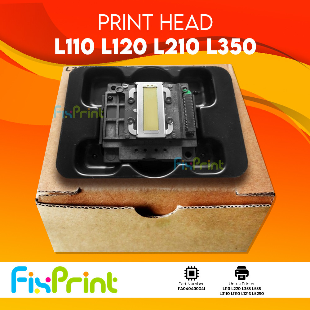 Print Head Printer Epson L350 L355 L360 L1110 L3110 L3150 Box Besar New Original L121