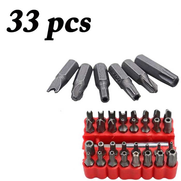 Kepala Mata Obeng Screwdriver Hollow Bit 33 PCS