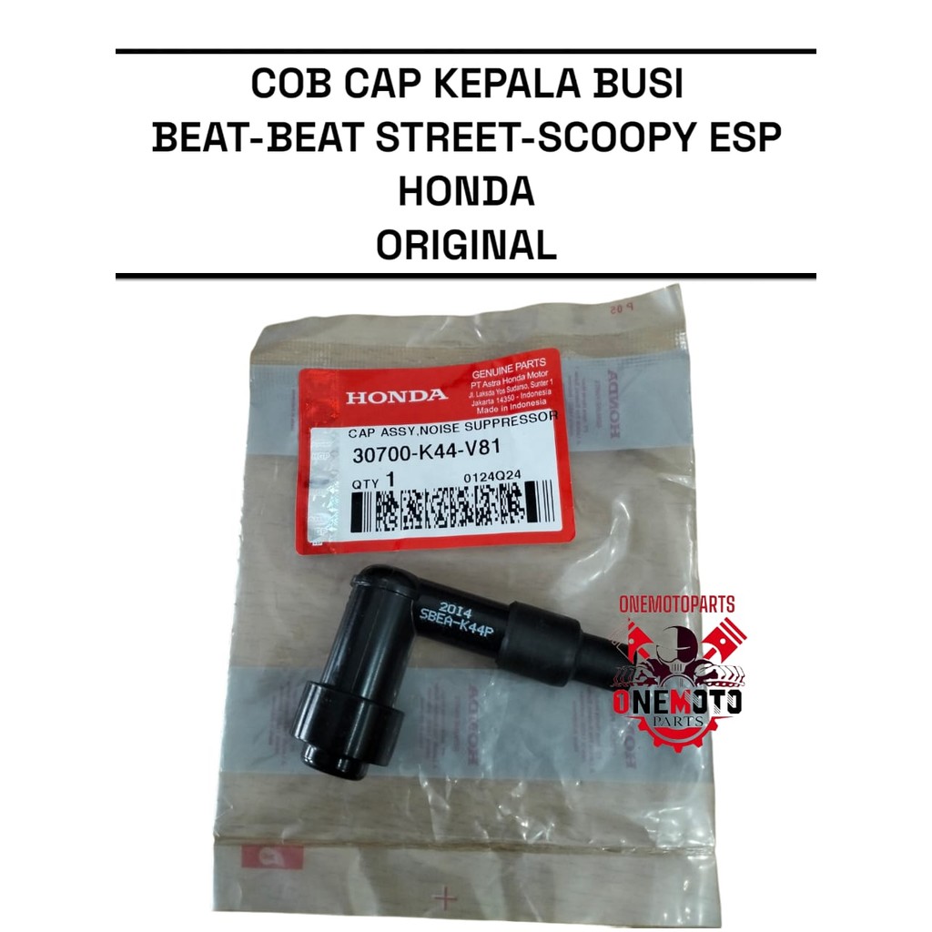 COB CAP KEPALA BUSI BEAT BEAT STREET SCOOPY ESP HONDA 30700-K44-V81 ORIGINAL
