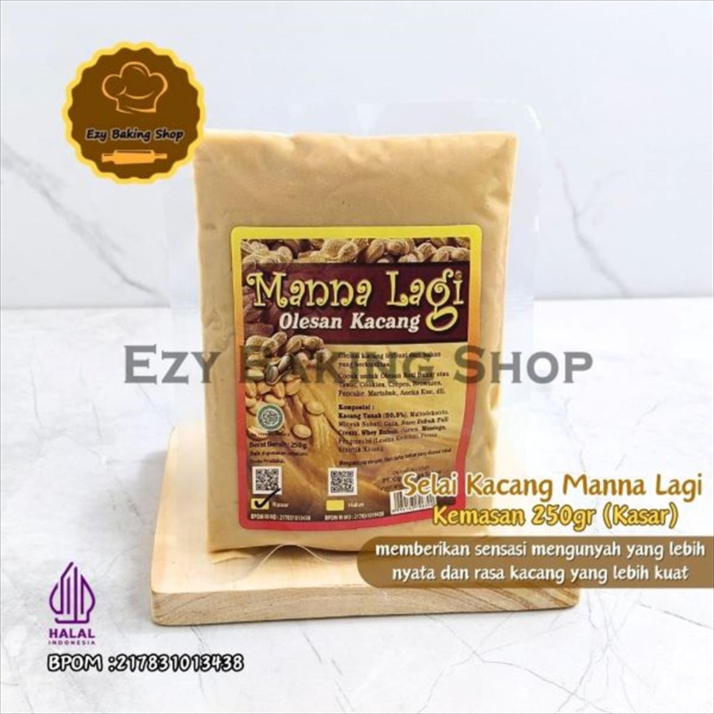 

Selai Kacang Kasar Manalagi 250gr