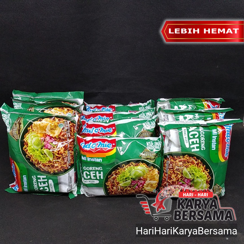 

INDOMIE MI INSTAN GORENG ACEH PACK 10 BUNGKUS X 90GR
