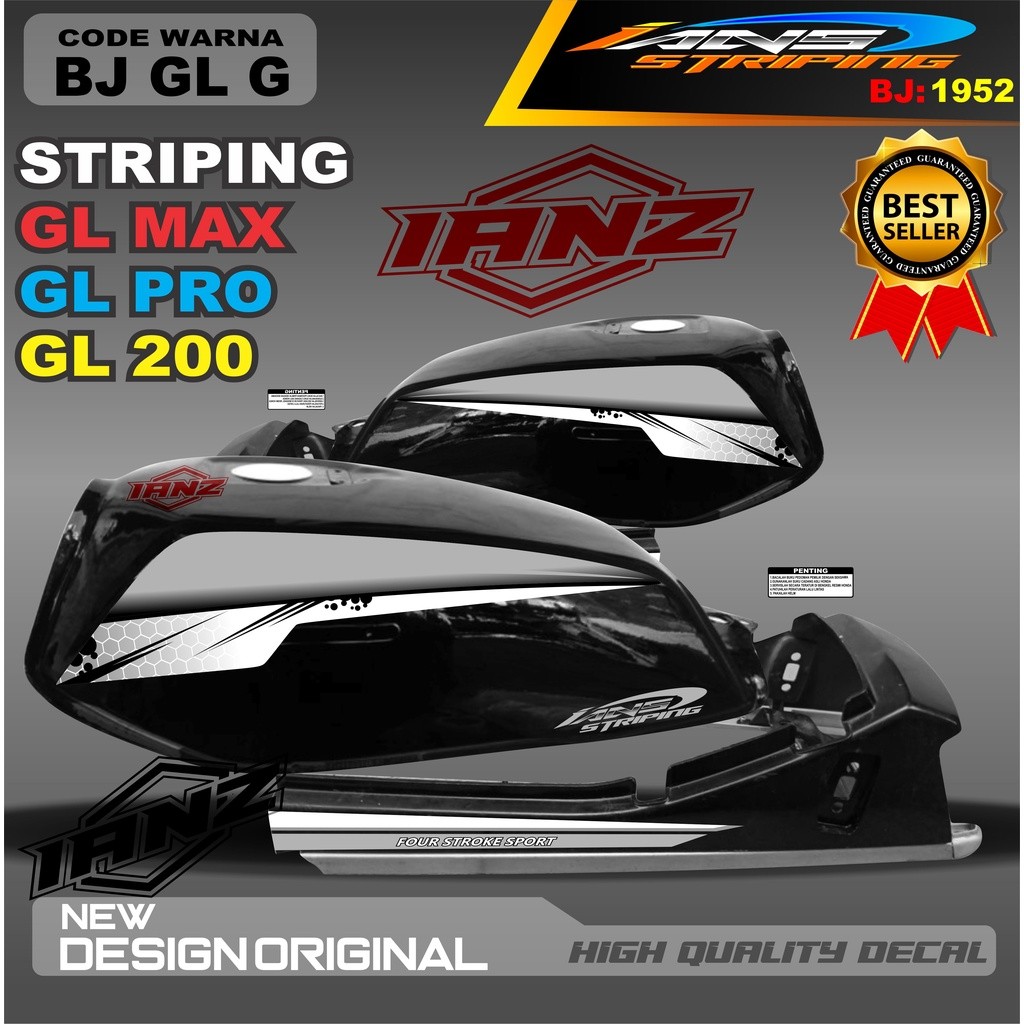 STRIKER NEW TECH GL MAX / STRIPING MOTOR / STIKER MOTOR GL / STRIKER NEW TECH GL MAX / STRIPING GL N