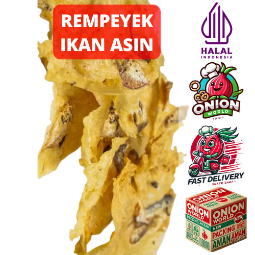 

UWD REMPEYEK IKAN ASIN 100gr Peyek Ikan Asin Peyek Oyot Rempeyek Teri Rempeyet Udang Rempeyet Viral