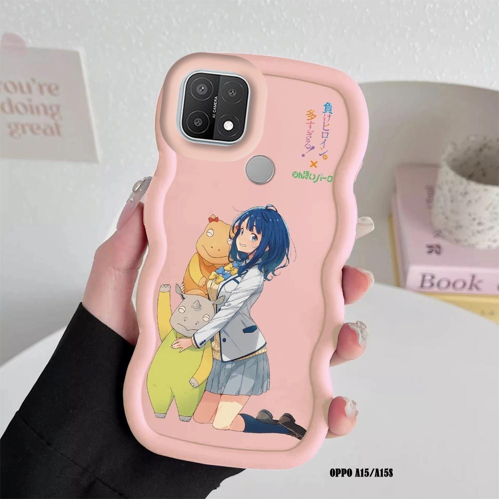 Case Hp OPPO A15 A15S A12 A12S A7 A5S A3S A12e New Macaron Candy Color Silicone Casing Cute Anime Ca