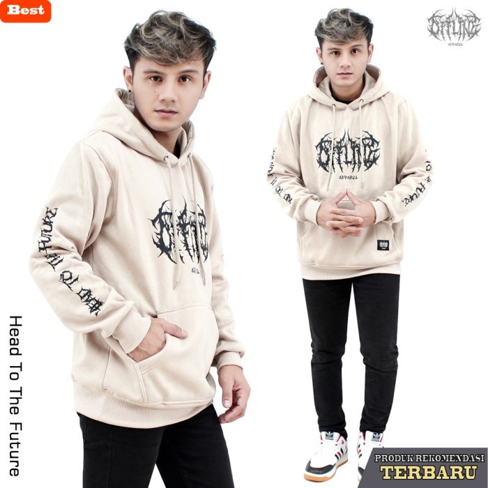 hoodie pria keren OFFLINE Hoodie Jumper HEAD TO THE FUTURE / hoodie cowok cewek tebal ori / hoodie k