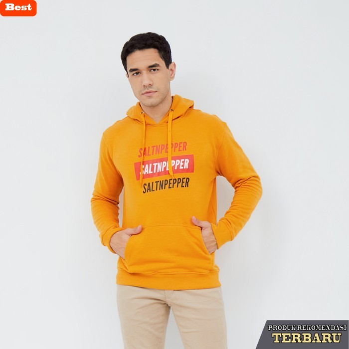 hoodie pria keren Salt n Pepper Jaket Hoodie Lengan Panjang Pria 627 Mustard - M