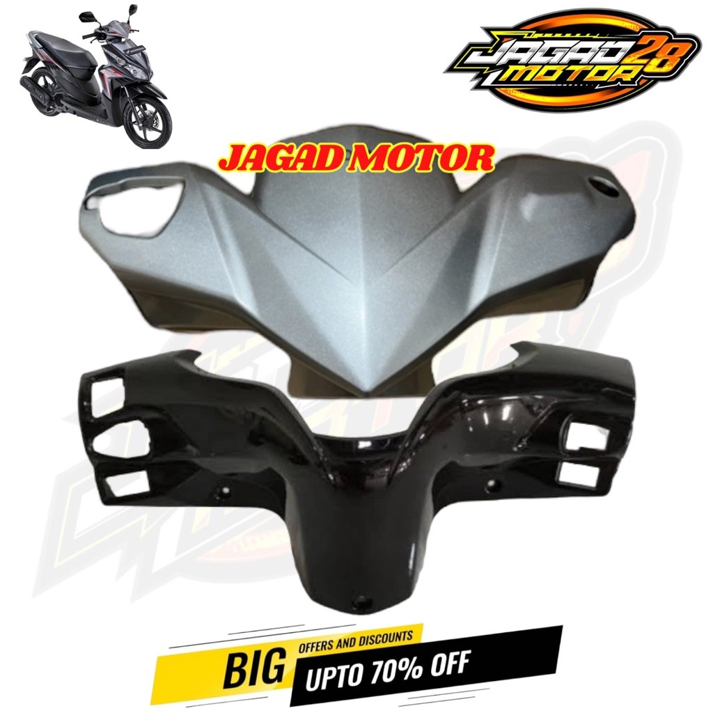 Batok Depan Belakang Vario Techno 110 Lama Silver/ Batok Kepala Depan Belakang Honda Vario Techno 11