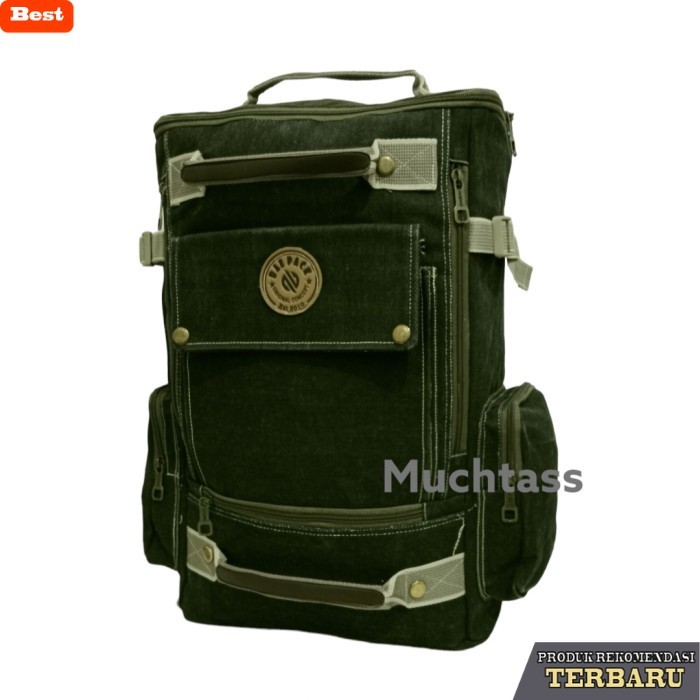 tas ransel pria murah berkualitas Tas Ransel Kanvas Bahan Tebal Tas Kanvas Tas Pria Backpack TasPung