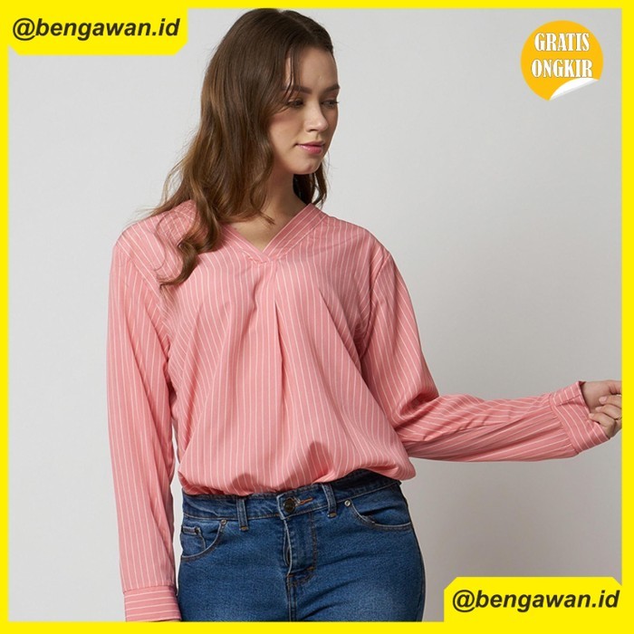 (MONE) Monellina 601301 Blouse Wanita Lengan Panjang - Salem, L