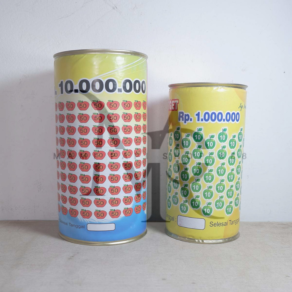 Celengan Kaleng Target Nabung Murah BERKUALITAS