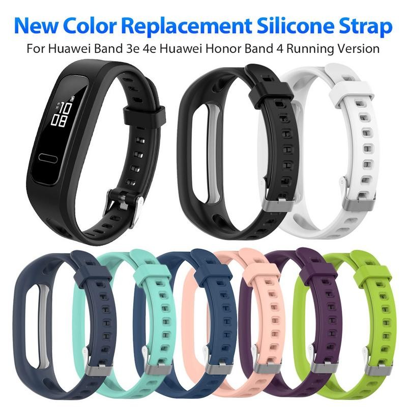 Silicone Wat Band for Huawei Band 4e 3e Honor Band 4 Running Adjustable Bracelet Wristband Smart Wat