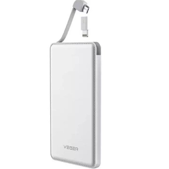 BEST -Powerbank Veger V41 10000mAh Slim Portable Power Bank 10000 mAh - Hitam