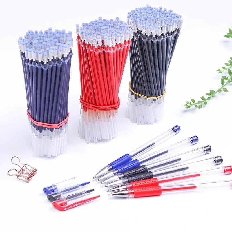 

20-50pcs/set Black Blue Red Ink Refills 0.5mm Gel Pen Refill Rod Office Needle Pens Kawaii Stationery Office Writing Supplies