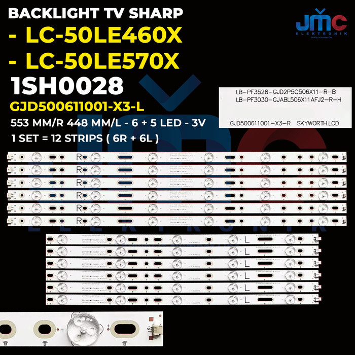 DK23 Backlight Tv Sharp lc-50le460x 50le570x lc50le460x lc50lc570x