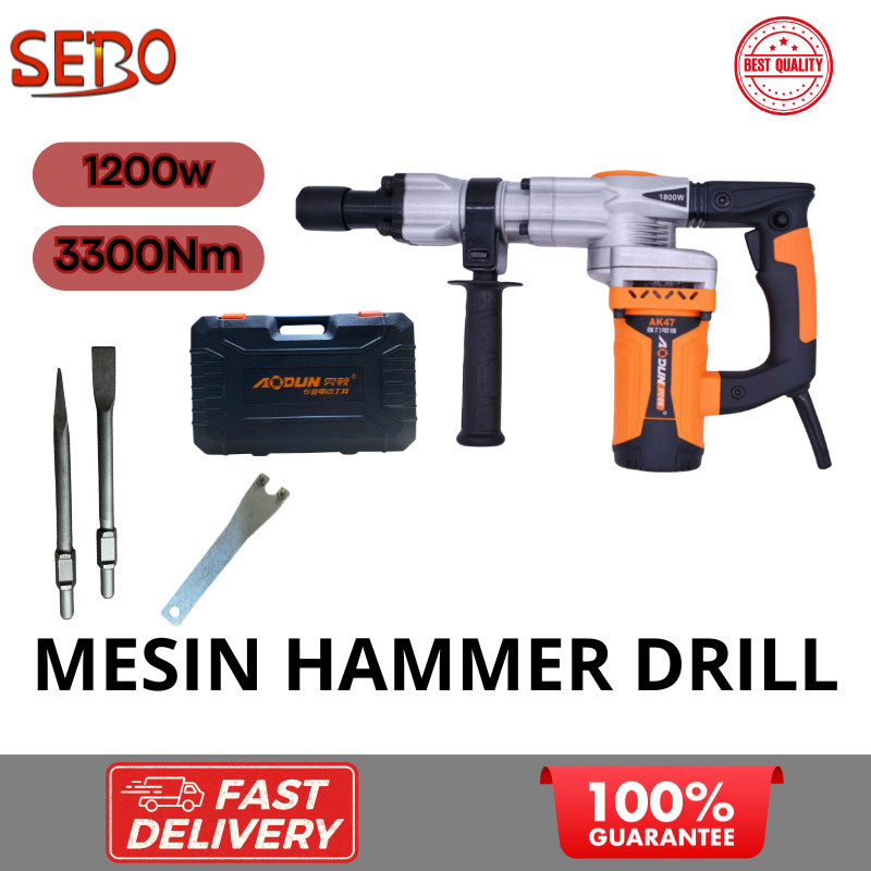 Hammer Drill Mesin Bor Bobok Beton Dinding Jack Hammer Electric Mesin Tebok Beton Multifungsi- AK-47