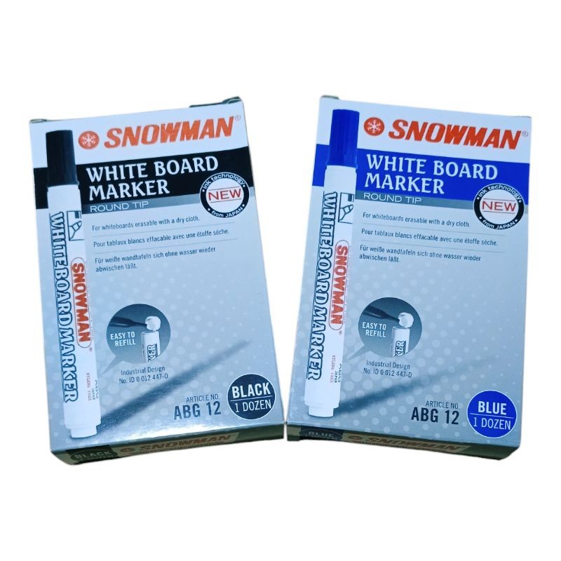 

SNOWMAN ABG-12 SPIDOL WHITEBOARD (1PAK/12PCS)
