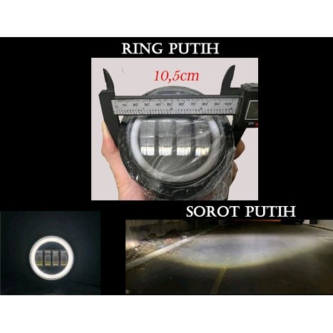 LED foglamp Karimun kotak panther Ls Lv GT Fortuner Maven APV body Abs - Putih