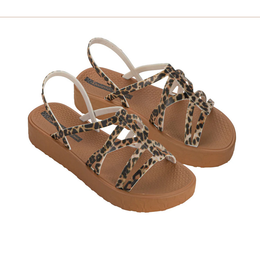 Sepatu Sandal Wanita Ipanema Diversa Mais Platform Ad Brown/Ounce/Black