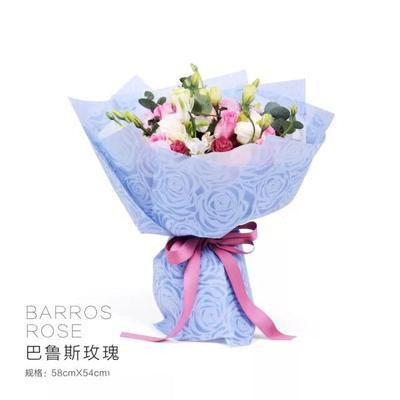 

KERTAS BUKET BUNGA MOTIF MAWAR BROKAT CELLOPHANE FLOWER WRAPPING PAPER BOUQUET FLORIST KB051