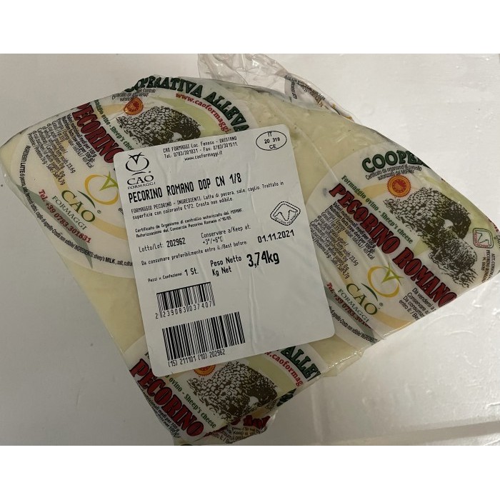 

Italian Pecorino Romano Cheese 1kg - 250gr