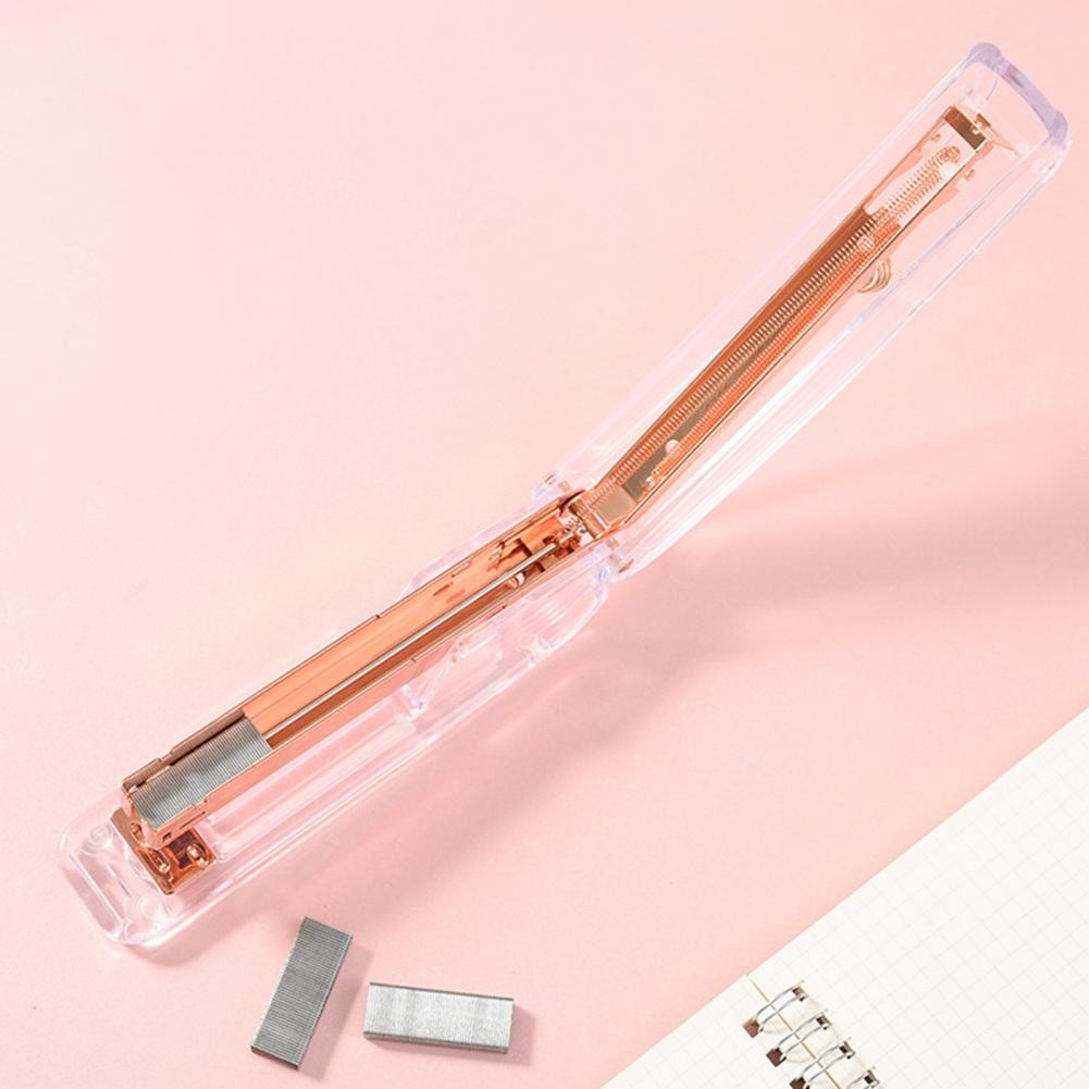 

Lever-action Stapler Heavy-duty Stapler Heavy Duty Transparent Desktop Stapler with Anti-slip Base Labor-saving for School