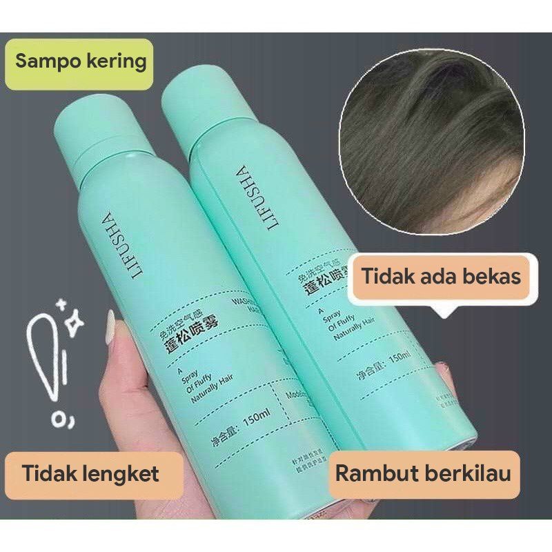 Dry Shampoo 150ml / Shampo Anti Bilas Anti Lepek Viral thaliastore