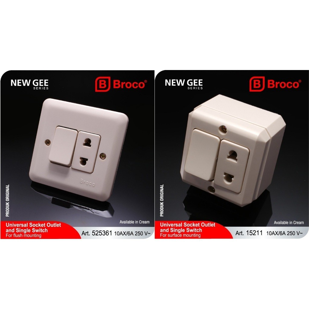 Garansi Stop Engkel BROCO / Engkel Stop BROCO / Stop BROCO Saklar BROCO / Stop Kontak + Saklar Broco