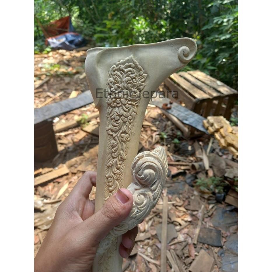 

Warangka full ukir alusan ukuran patrem standrt sudah lubang Kayu Jati Termurah Seindonesia EJ32423