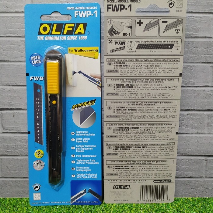 

Pisau Cutter 12.5mm FWP-1 Olfa Snap Off Blade Wallpaper Cutter