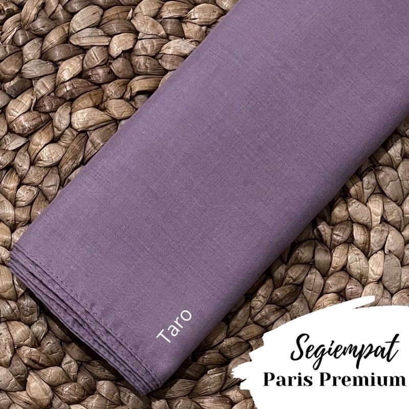 Kerudung Jilbab Segiempat Paris Premium Anti Letoy Warna Taro Mauve