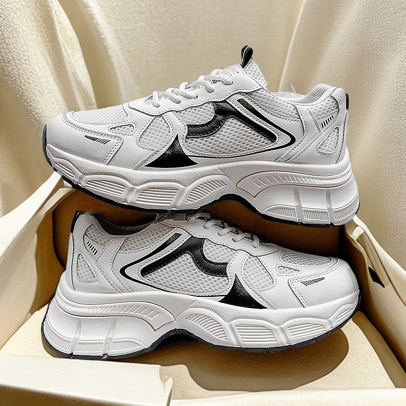 Sepatu Wanita Casual Coklat sepatu kets flat nevada korea sneakers wanita putih hitam tanpa tali