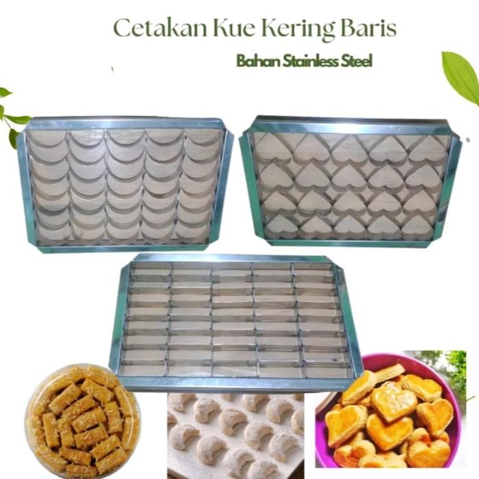 Cetakan kastengel besar/Cetakan kue kastanggel/Cetakan kue kering/cetakan kue Stainless Steel - 3 ce