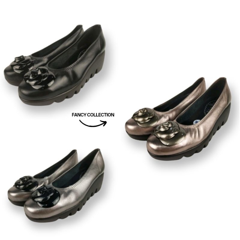 DOMOR_SHOP SEPATU WANITA WEDGES FIRST CONTACT FLOWER