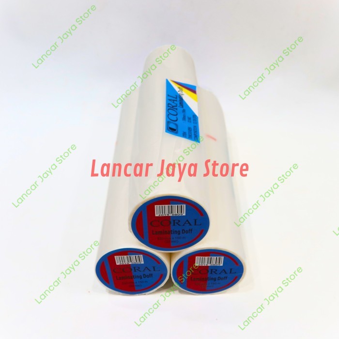 

Plastik Laminating Hombo Roll Matte 330mm x 32Mic x 150m - Coral