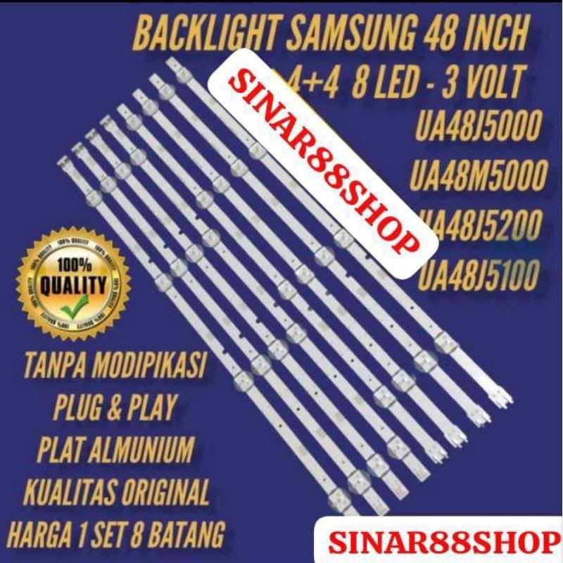 BACKLIGHT TV SAMSUNG 48 INC UA48M5000AK UA48M5500 UA48M5100AK UA48M5050 UA48J5250 UA48J5100AK UA48J5