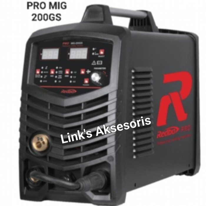 Mesin Las Mig 200A REDBO PRO MIG 200 GS 200GS Mosfet Inverter IGBT 1 Phase