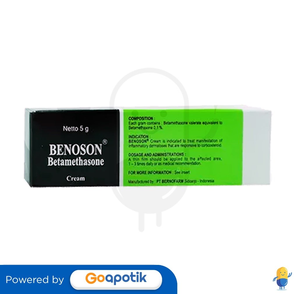 Benoson Cream Isi 5 Gram Tube