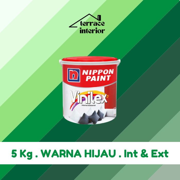 Cat Tembok Vinilex 5000 Interior & Exterior Hijau 5 Kg