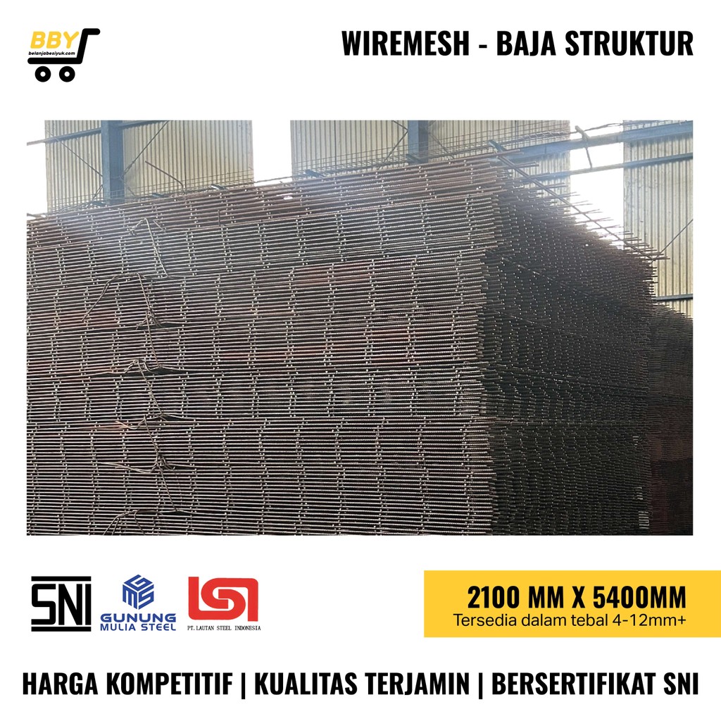 Wiremesh - Plat Besi Wiremesh 2100 x 5400