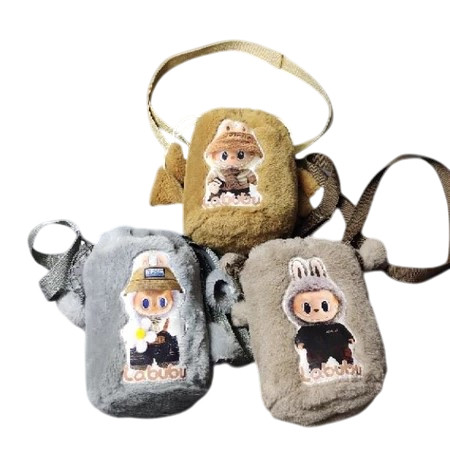 sahti_toys Tas Selempang & Bahu Wanita Labubu Anak & Dewasa Tali Serut Bisa Muat Hp dan Dompet Lucu 